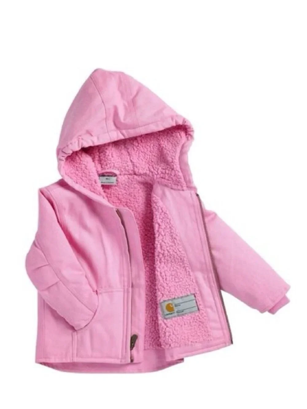 Carhartt | Pink Redwood Sherpa Lined Jacket | Size 18 Months